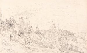 アランデルの近くを見る 作： John Constable